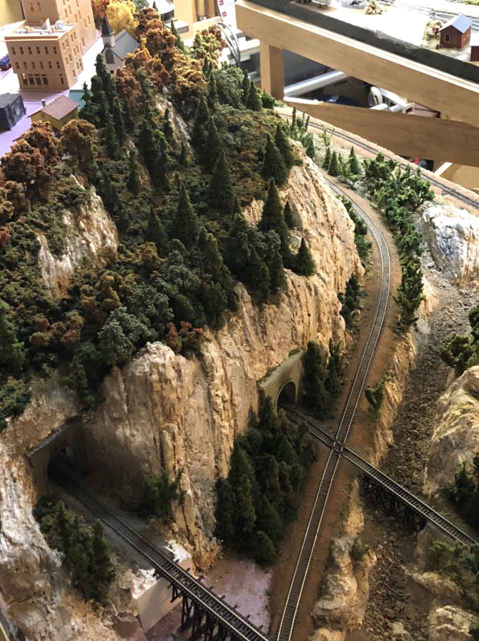 N scale tunnels mountain