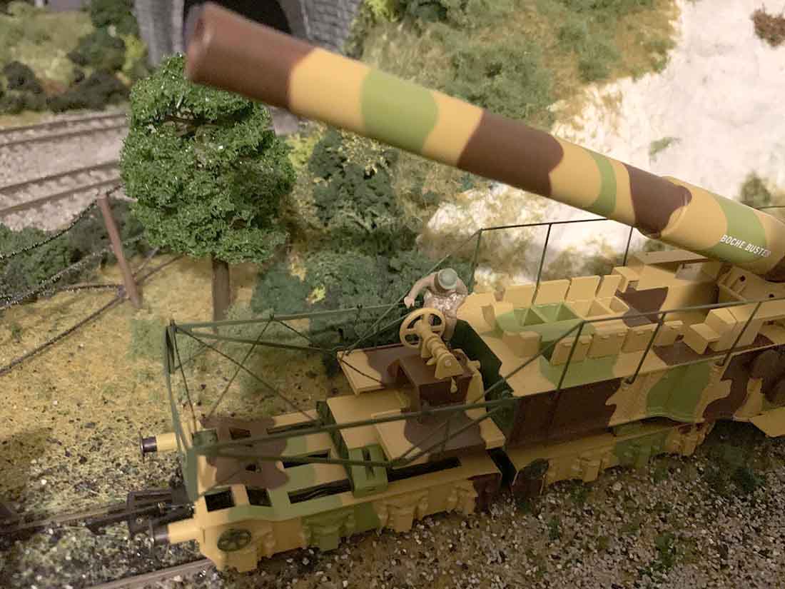 WW1 model railway gun