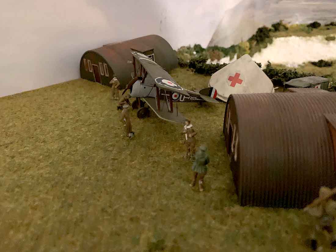 WW1 model railway biplane