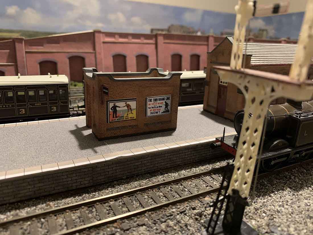 WW1 model railway platform