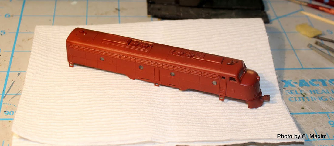 paint a model train