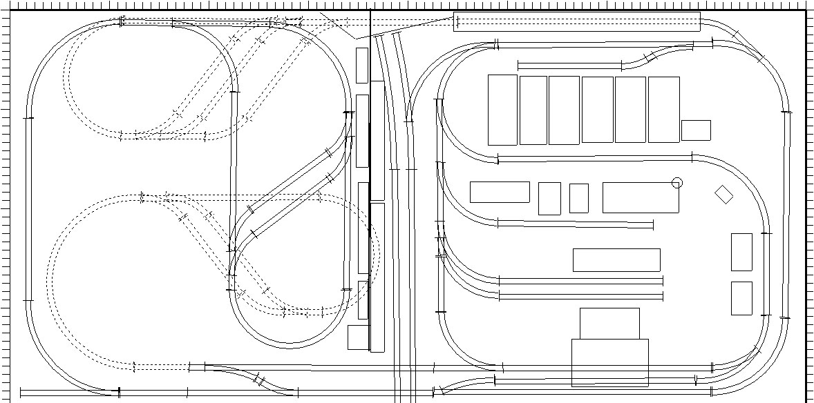 XtrkCad track layout