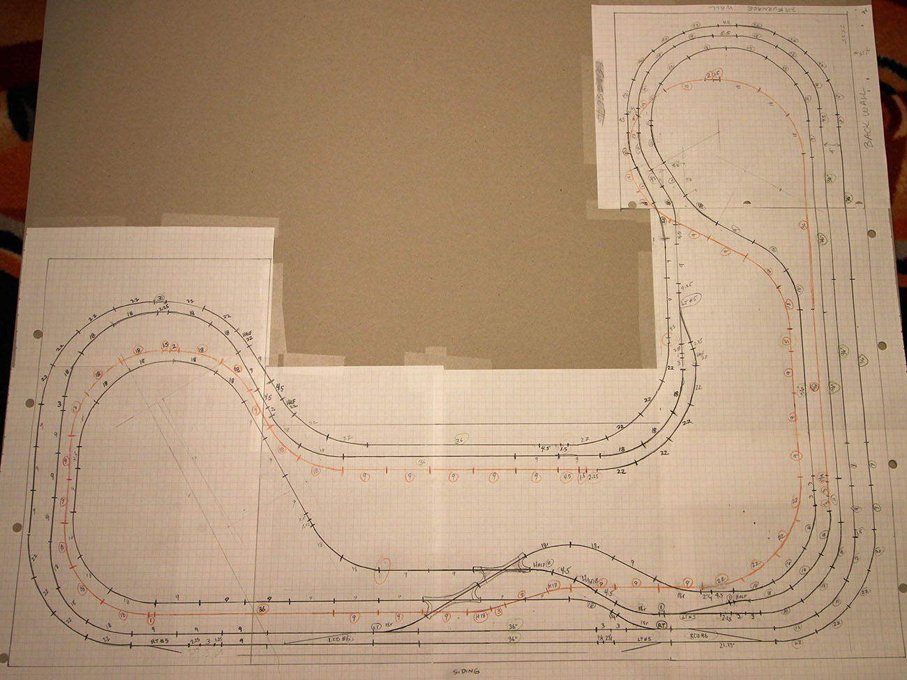 HO scale layout 4x8 dogbone
