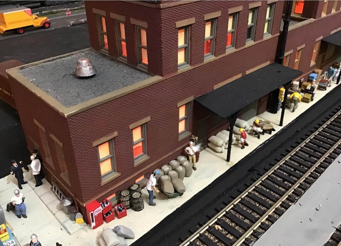 model train yard design