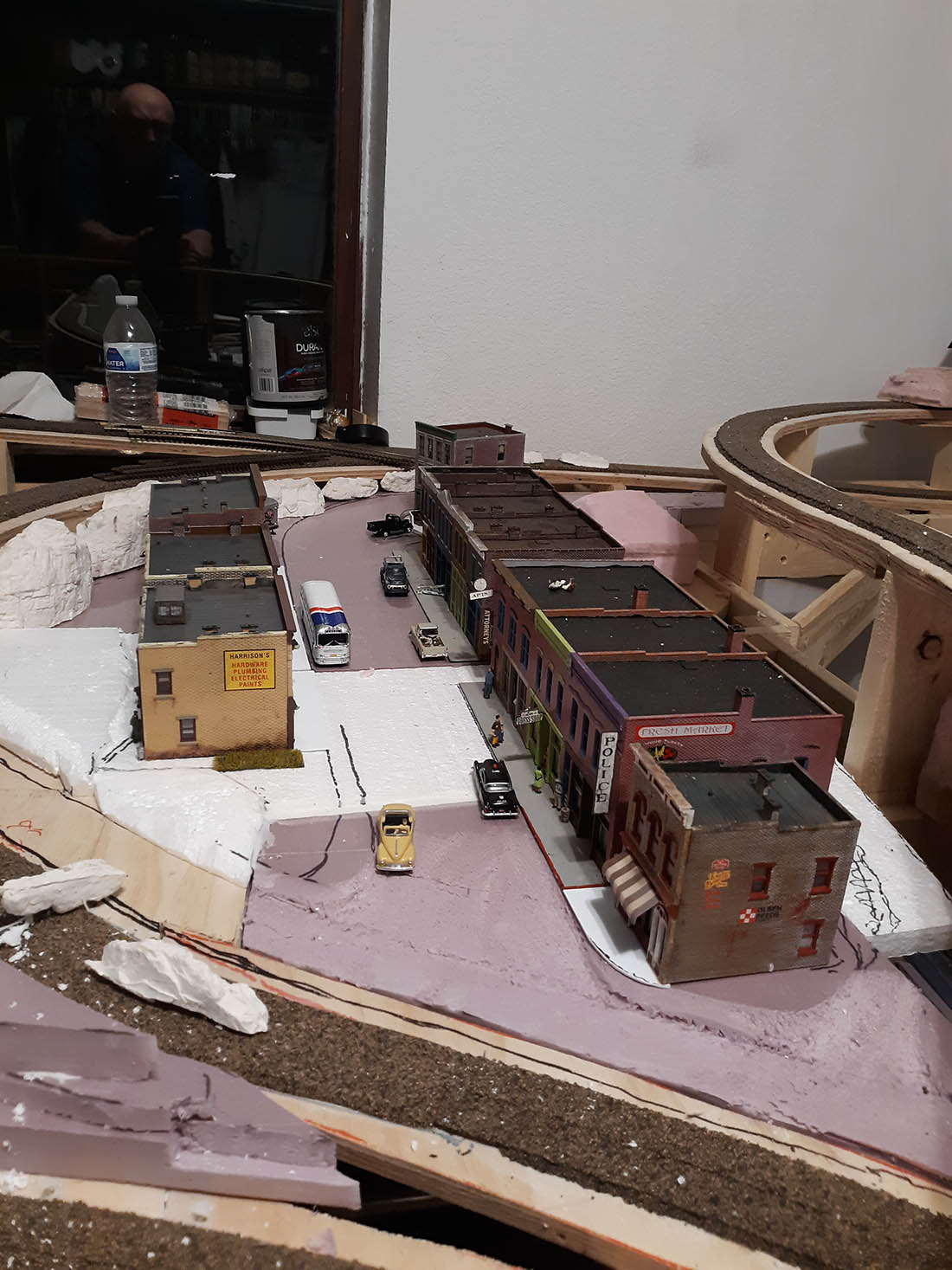 Model train bench work