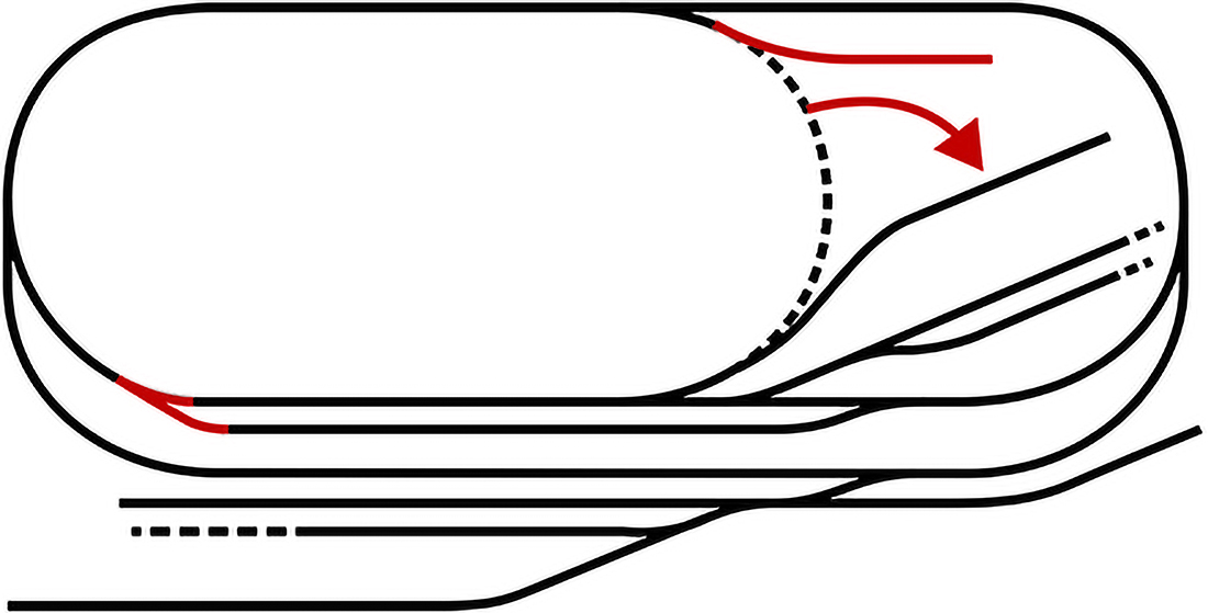 N scale train layout