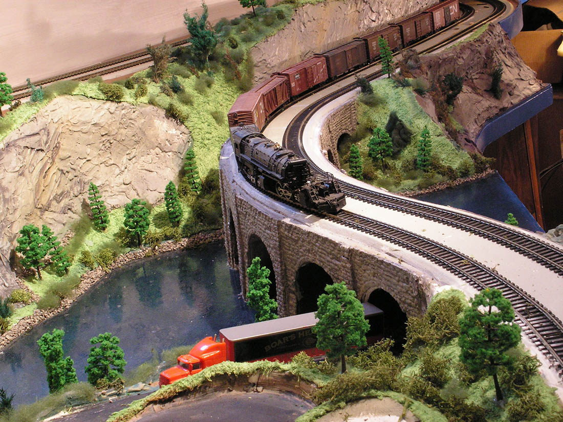 Backdrop Warehouse Model Railroad