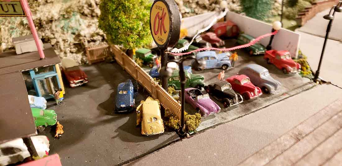 model railroad junk yard