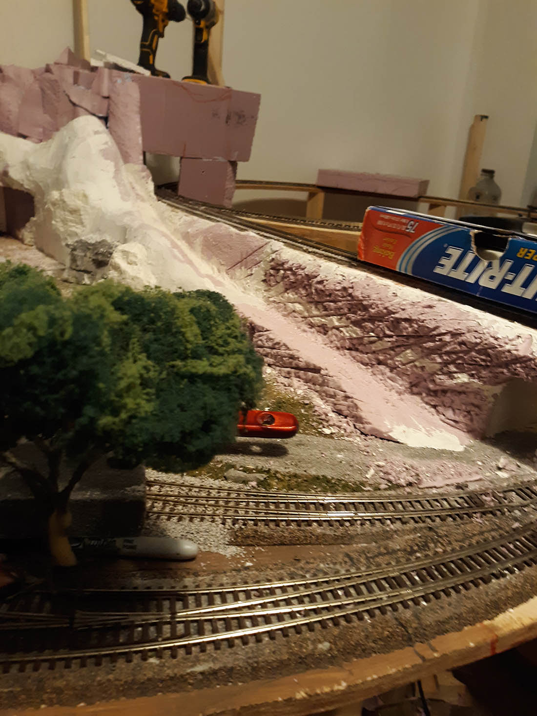 foam mountain model railroad