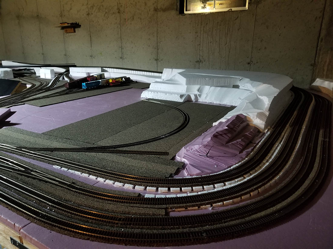 starting your train layout track work
