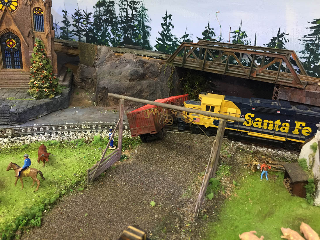 model railroad crash
