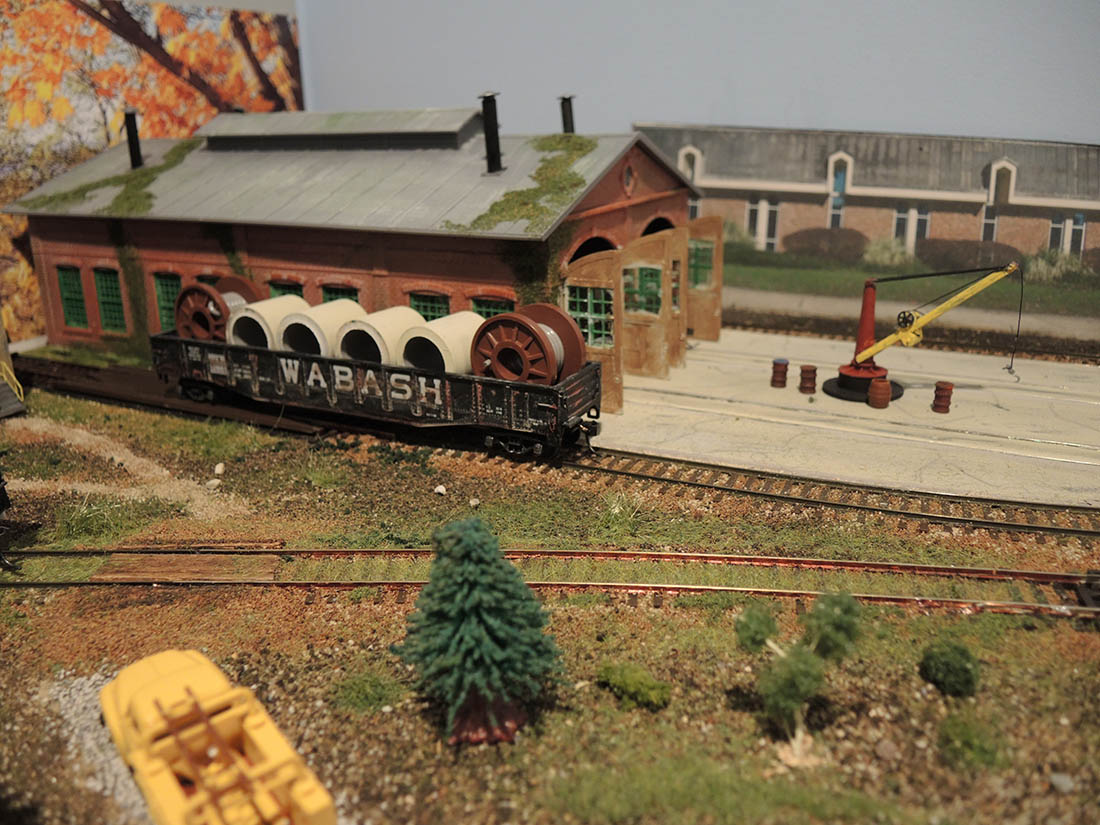 HO scale model train layout