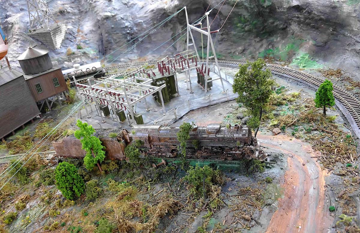 model railroad sub station