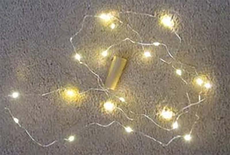LED lights from bottle