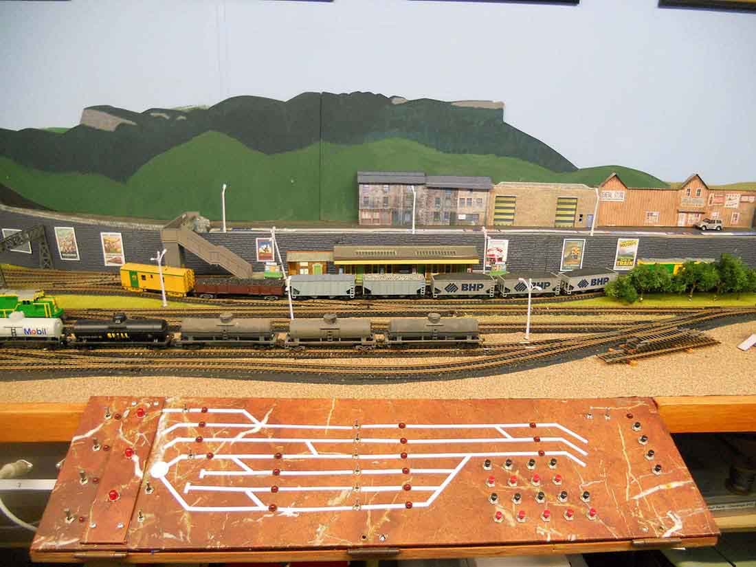 model railroad control panel