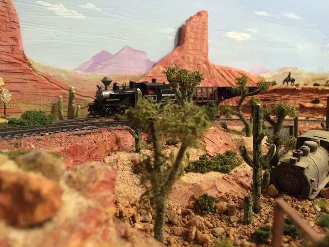 wild west model steam train