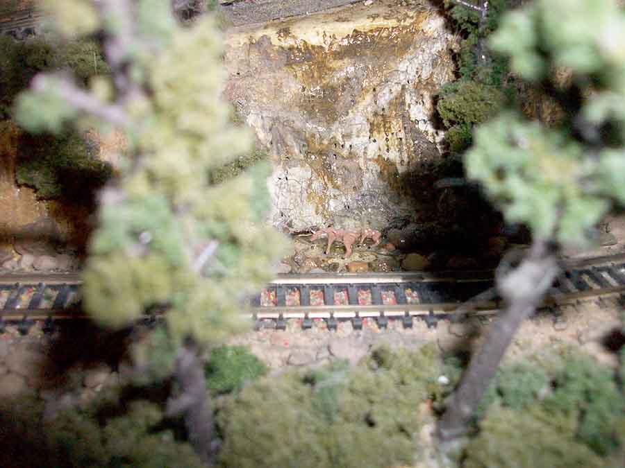 n scale cliff face