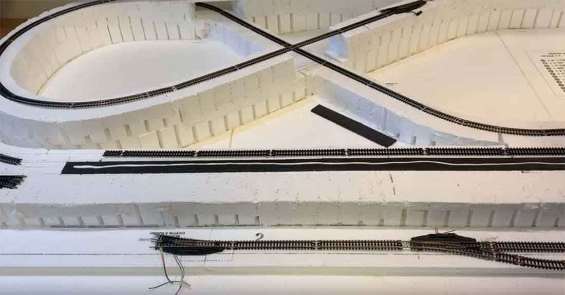 n scale model railroad polystyrene incline
