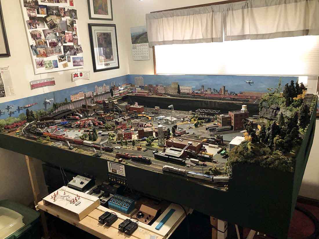 N scale western maryland overhead view