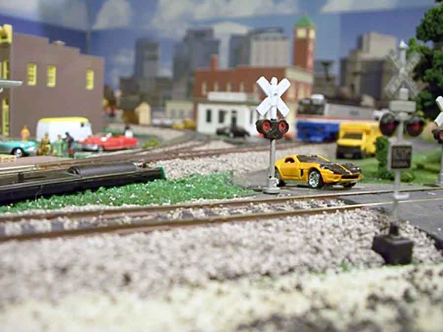 Pennsylvania model railroad crossing