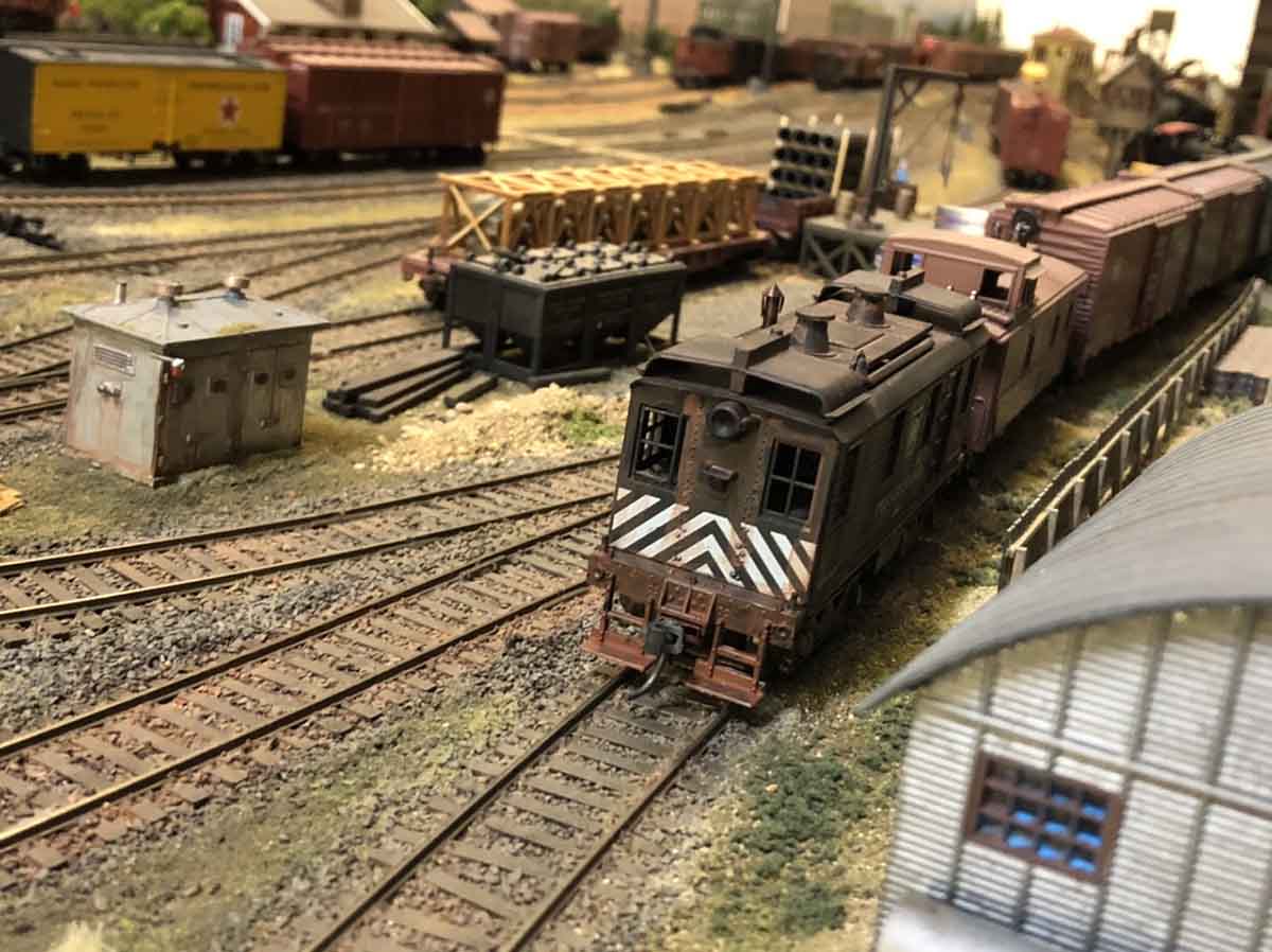 HO scale switching yard