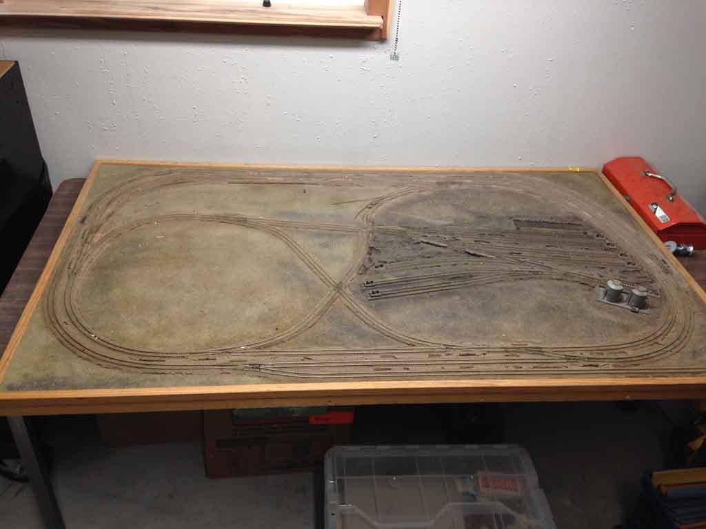 3x5 n scale layout track bed