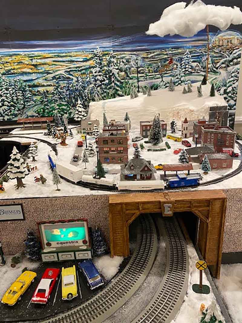 christmas model train