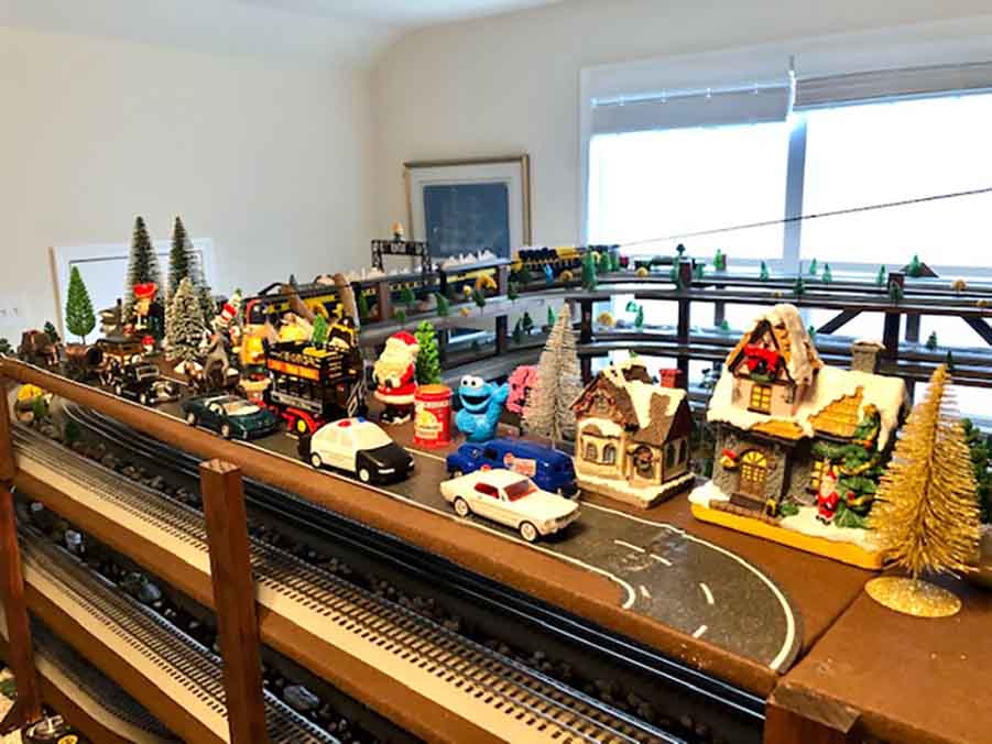 O scale model railroad