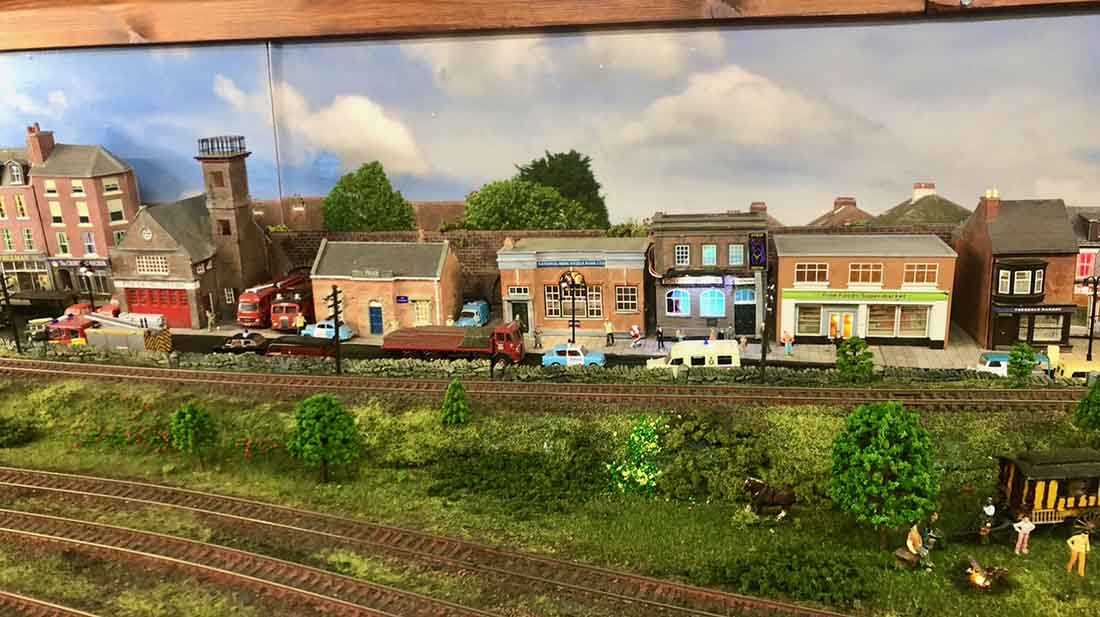 model railway backdrop