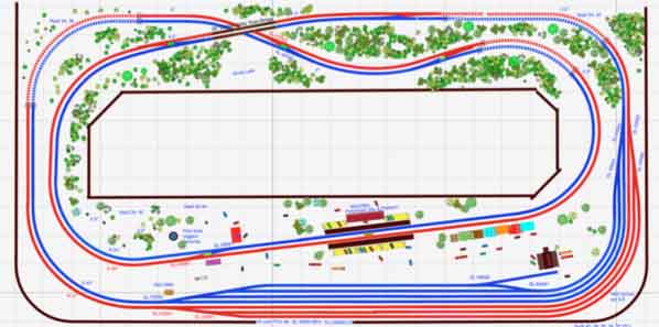 santa fe model railroad layouts track plan