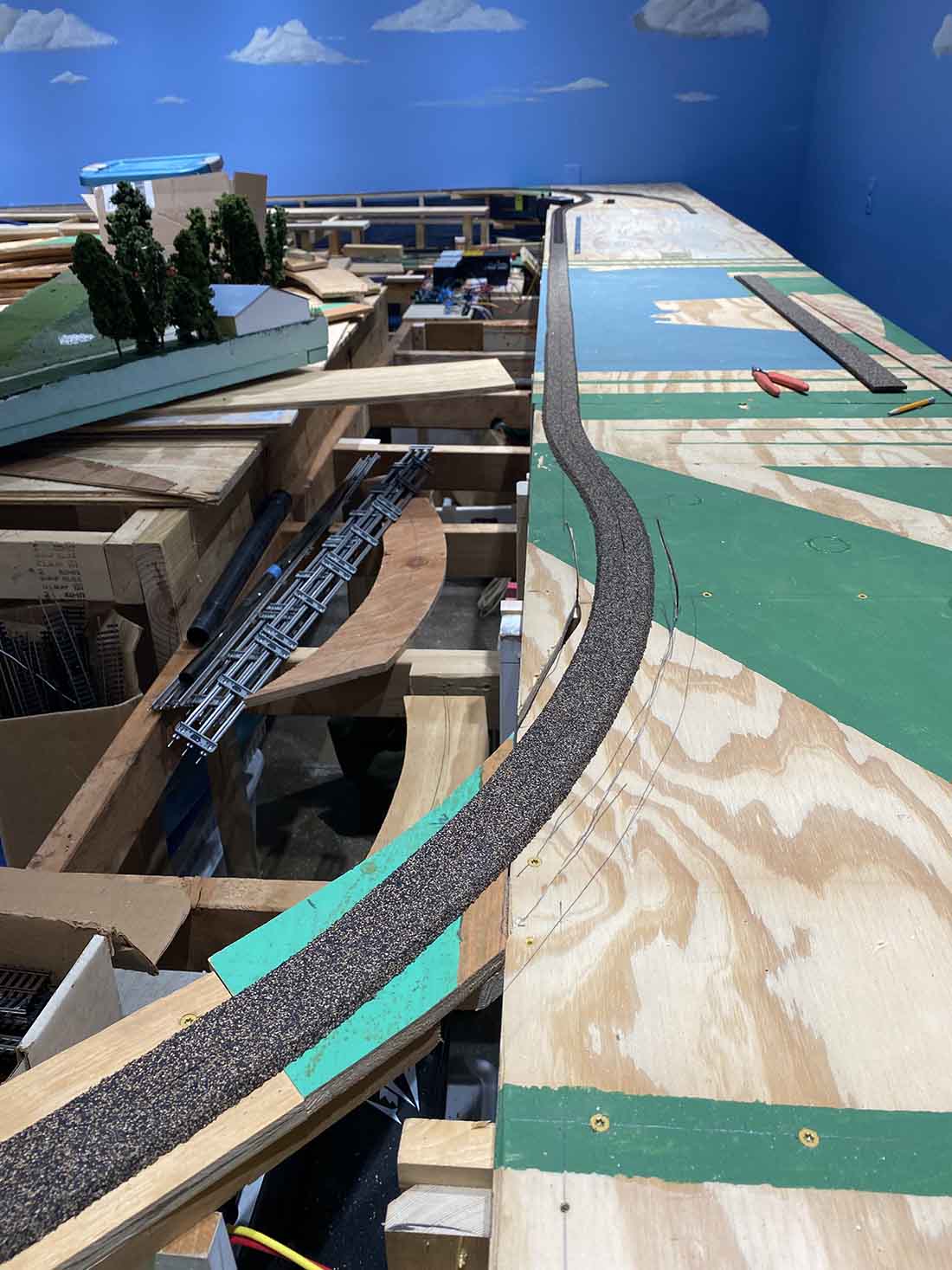 HO scale road bed