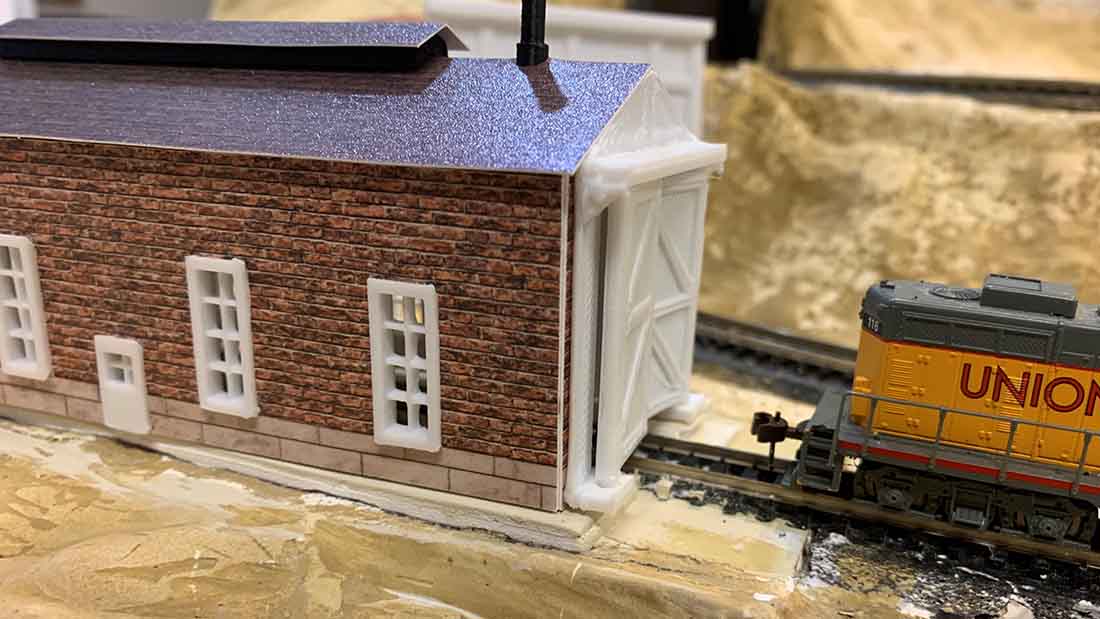 n scale engine shed
