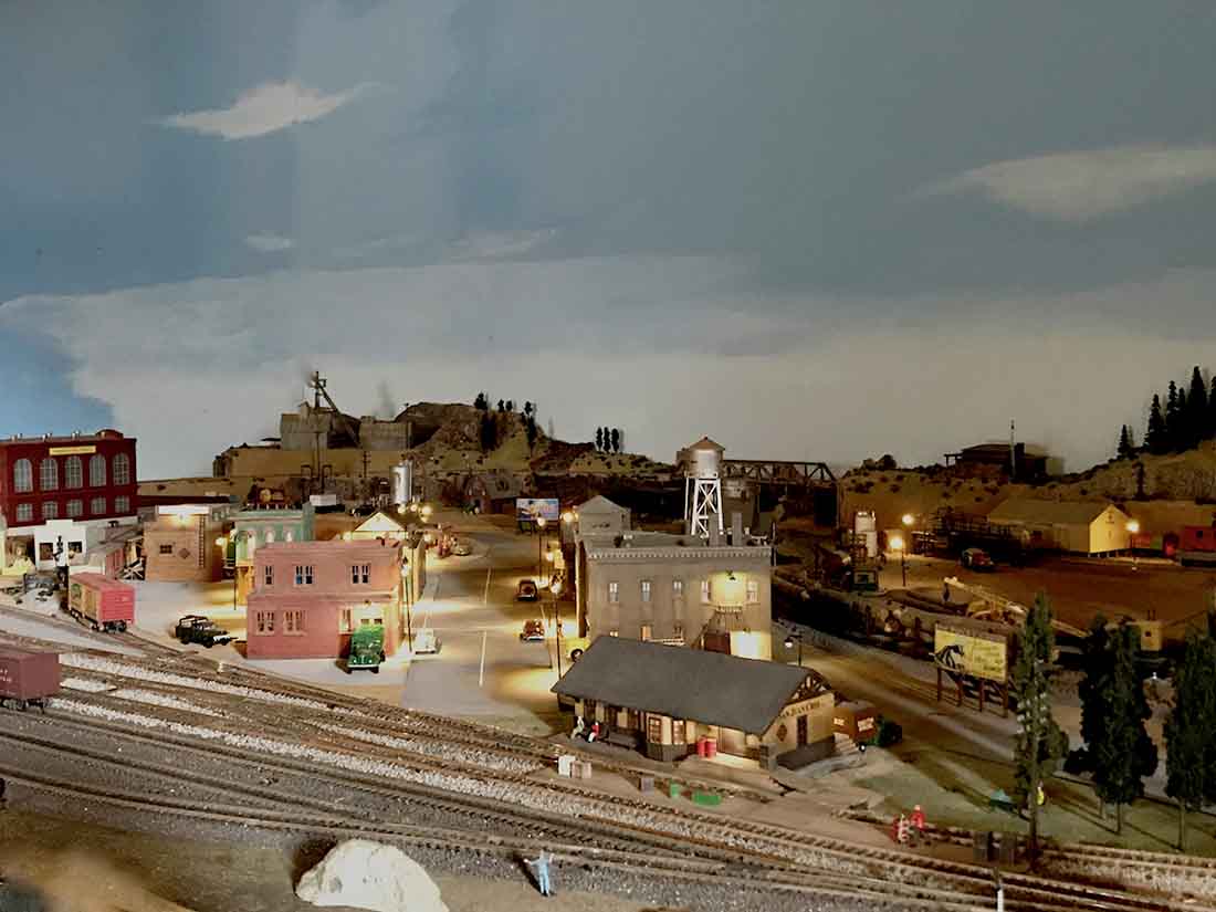 town scene model railroad
