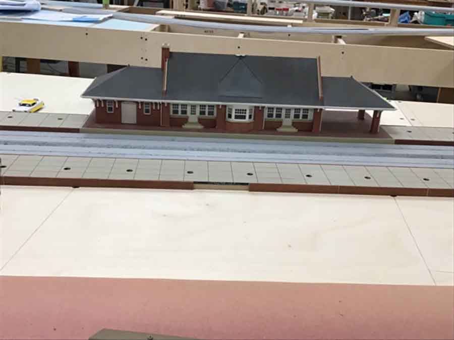 model train station
