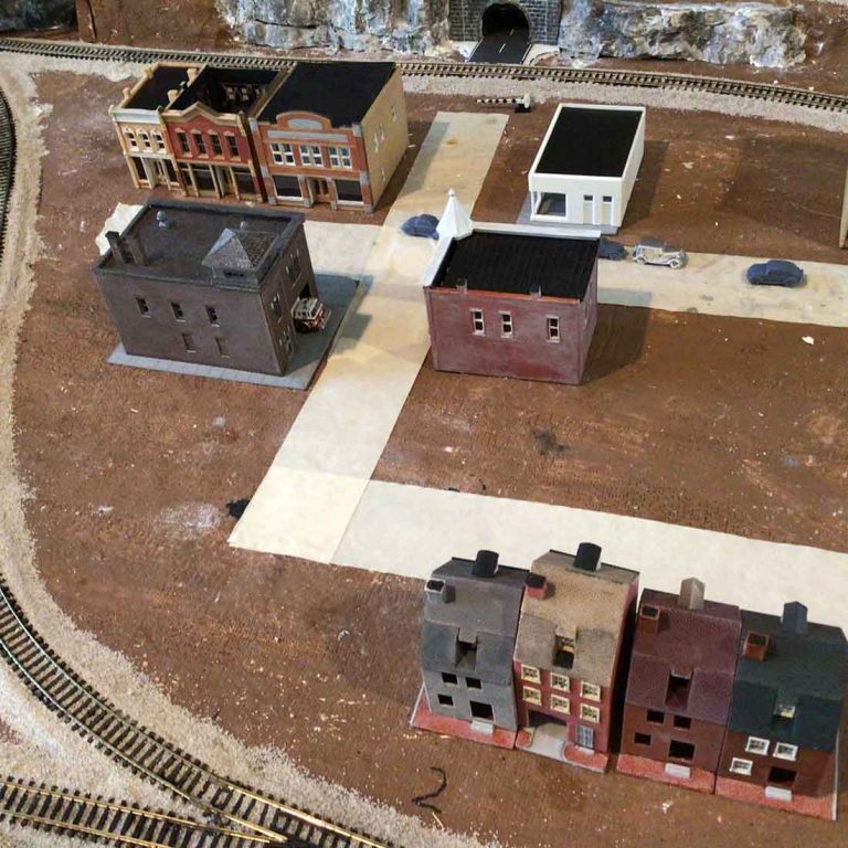 Modern N scale buildings Jim's Model railroad layouts plansModel