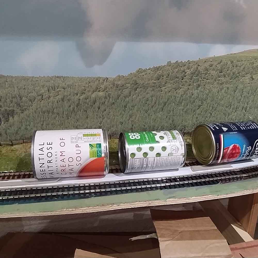 glue model train track