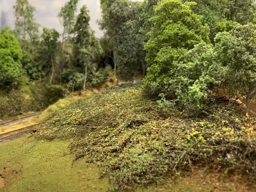 bramble ground cover HO scale
