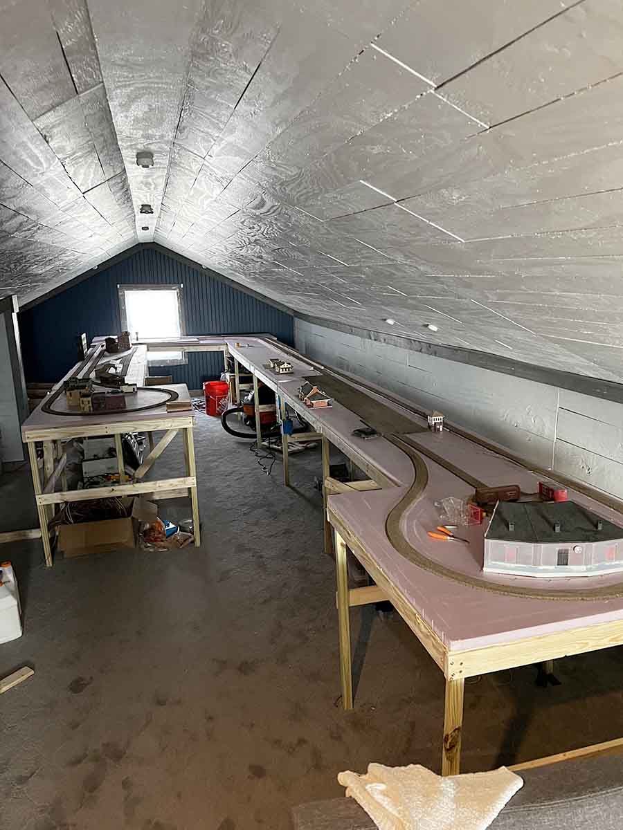 model train attic layout