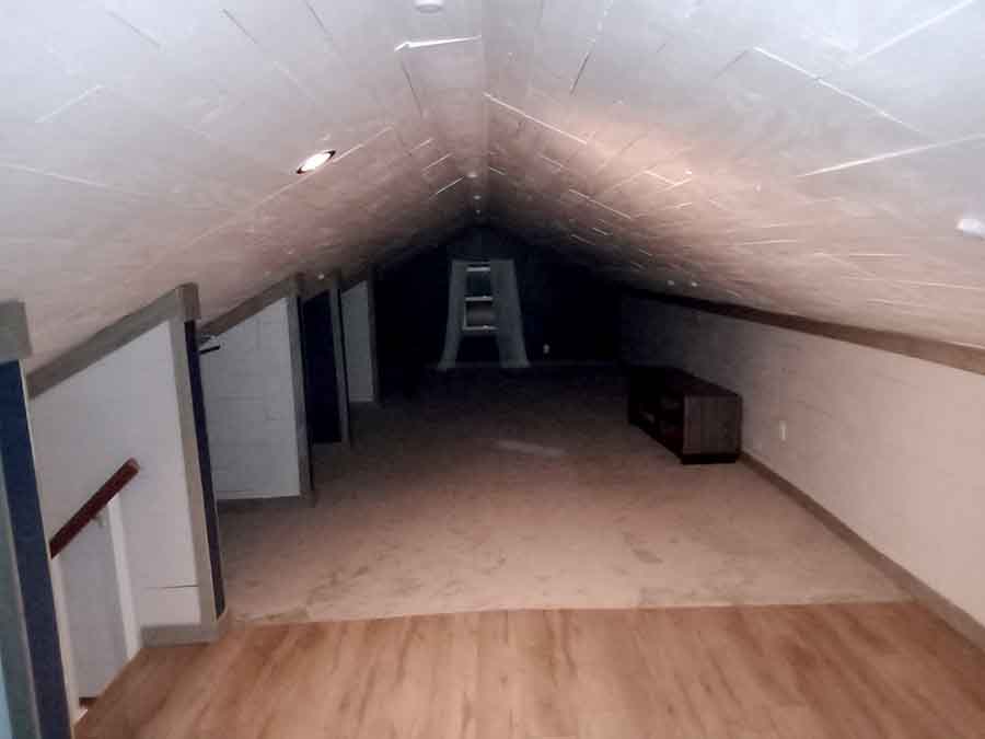 model railroad attic