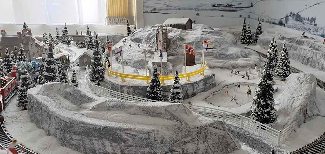 adding snow to model railroad