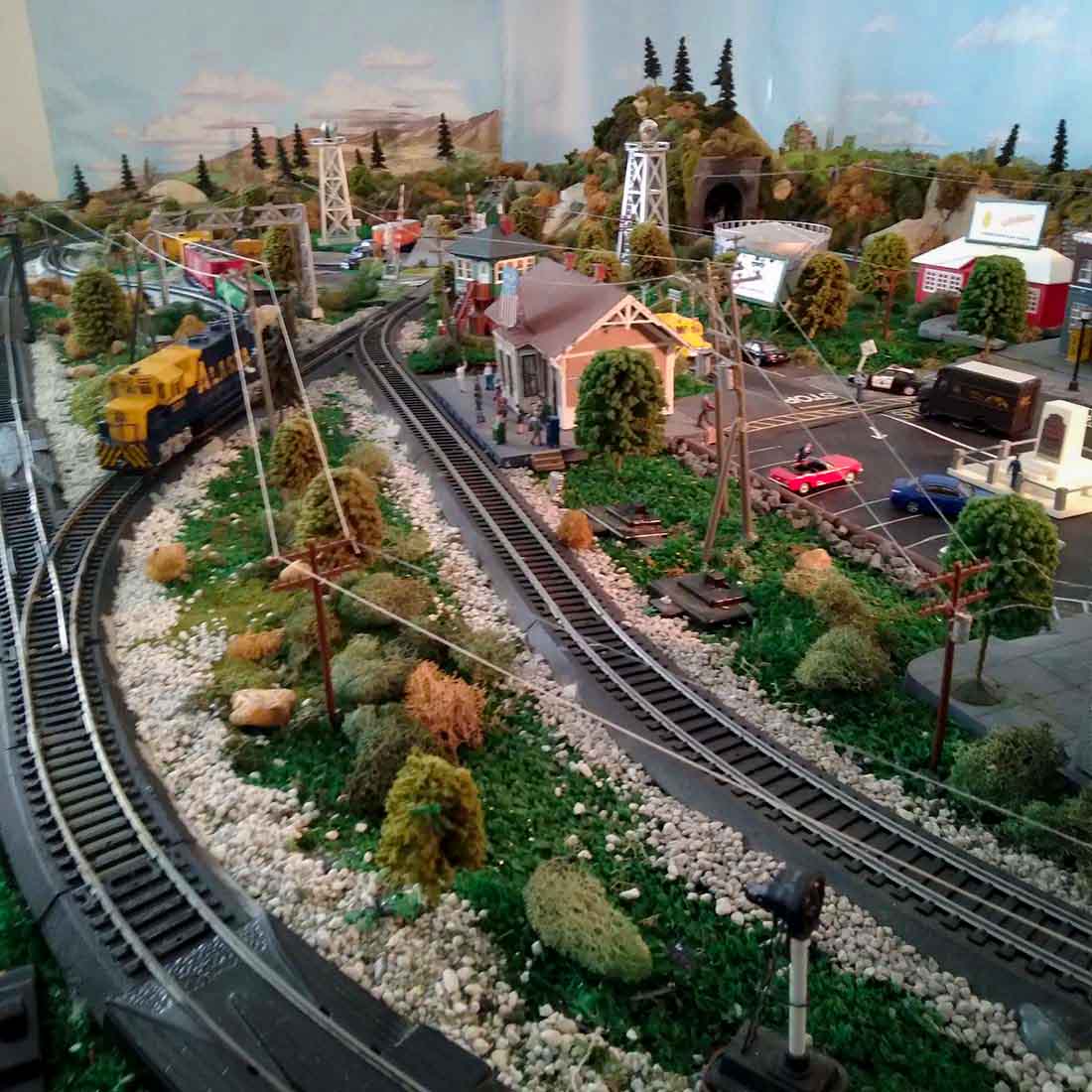 HO scale finished model railroad