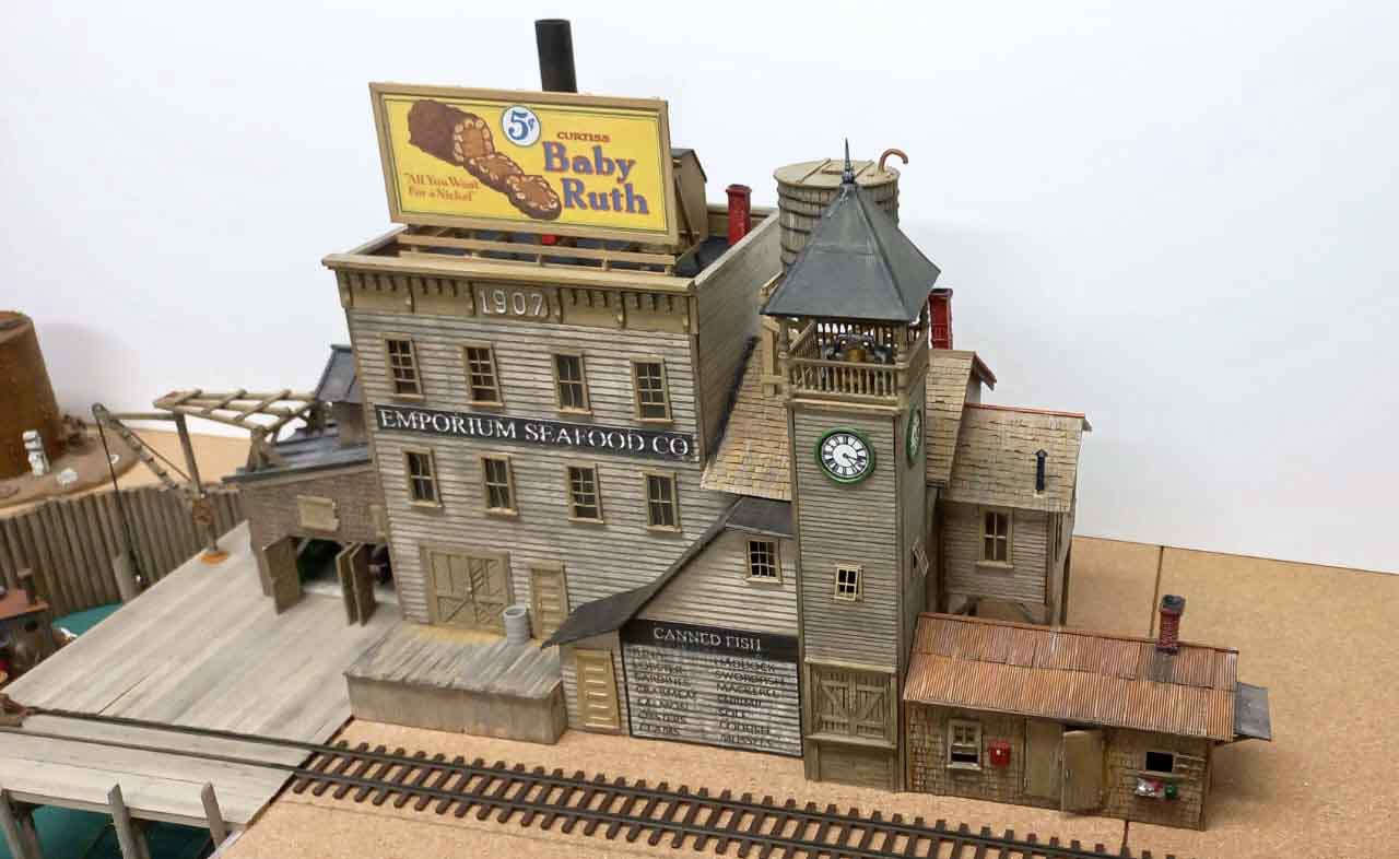 model railroad wharf