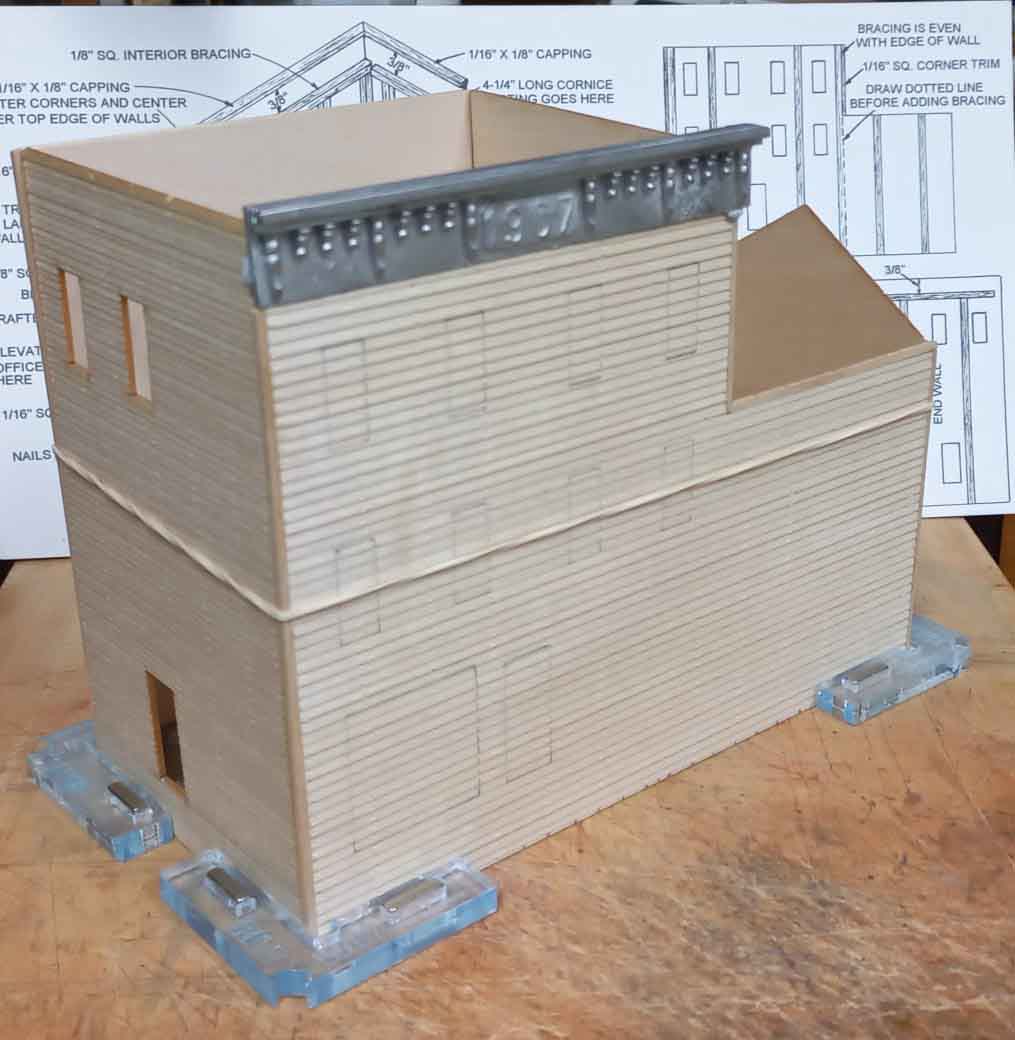 card building model railway