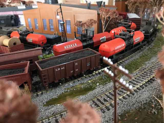 HO scale freight yard