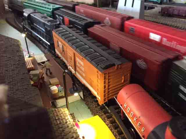 model train freight yard