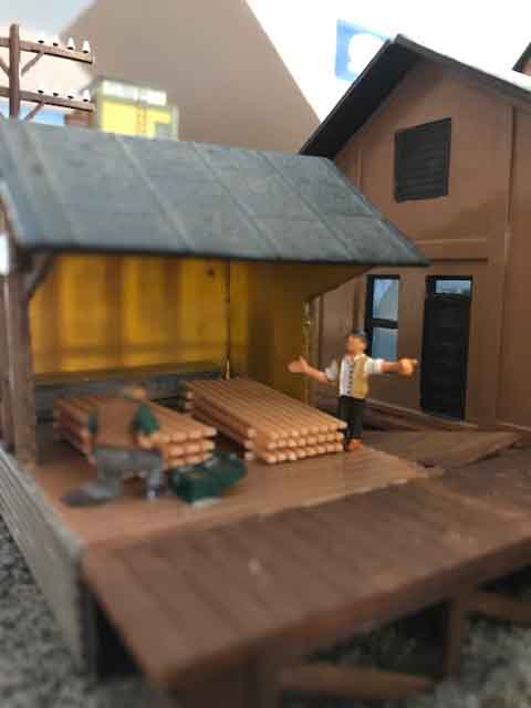 HO scale poeple timber yard workers
