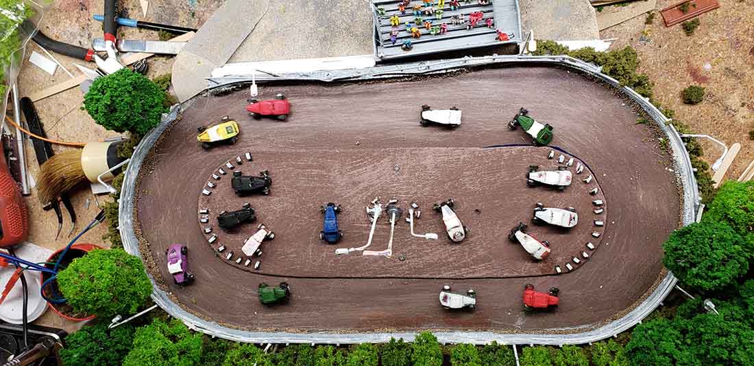 cars moving on N scale layout
