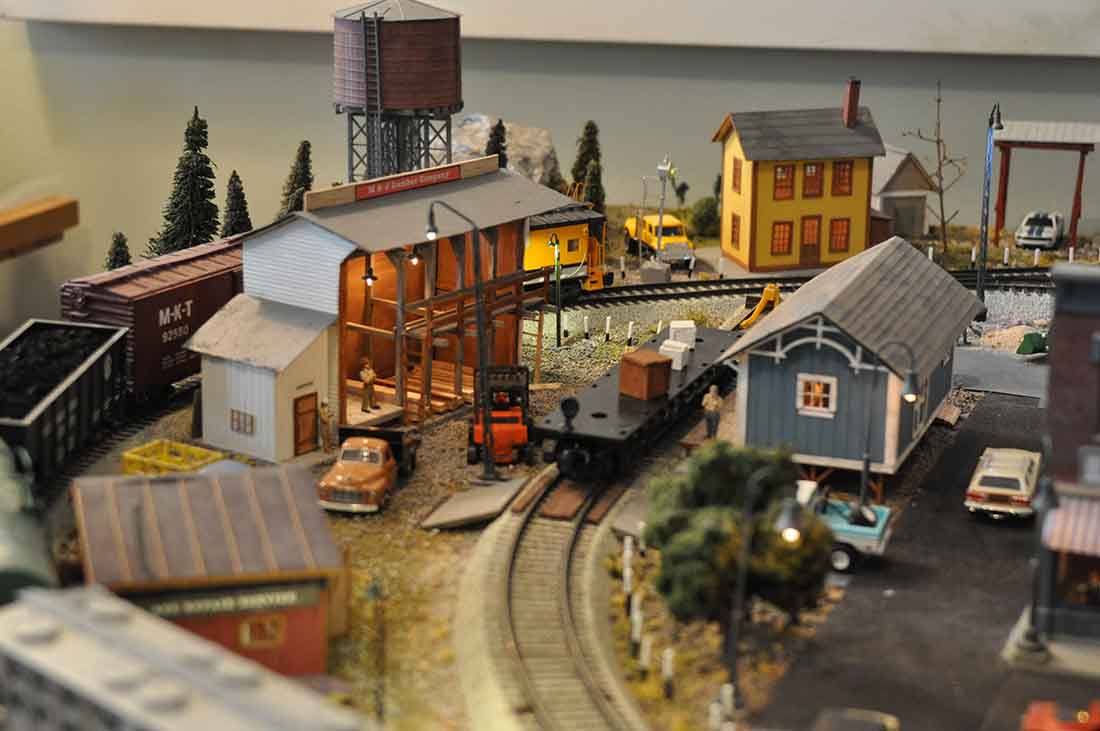 model train town