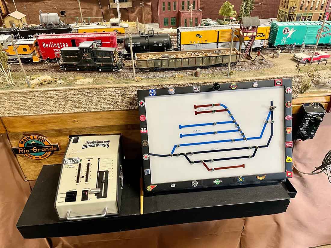 model train control panel