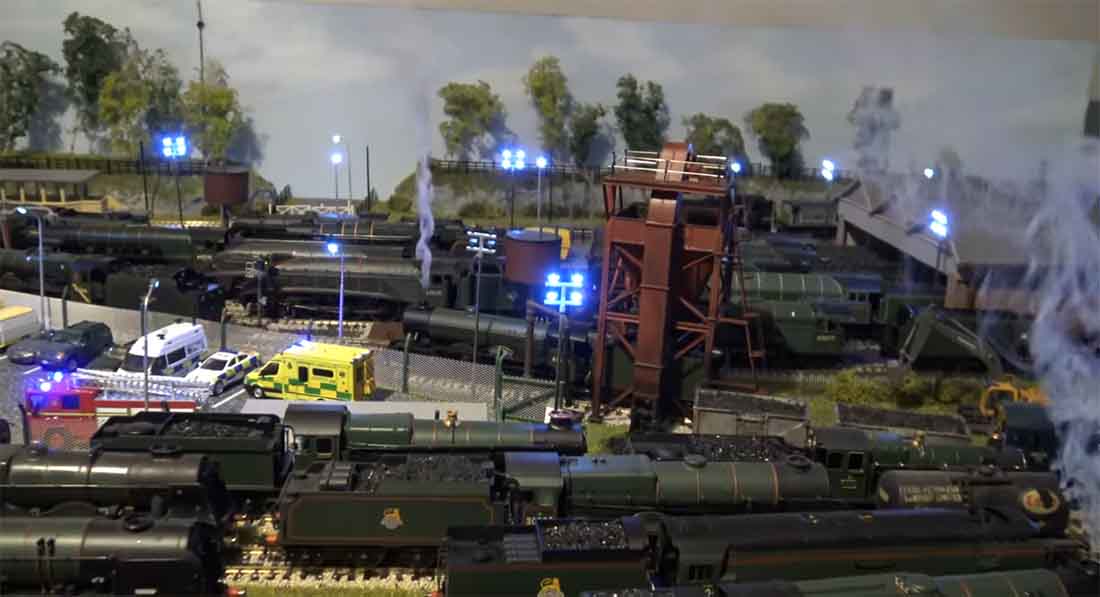 model train layout ideas steam engine water tower